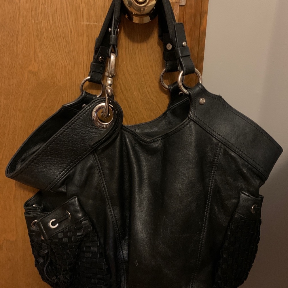 Francisco Biasia black large purse